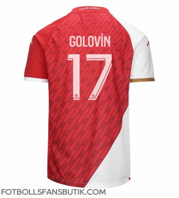 AS Monaco Aleksandr Golovin #17 Replika Hemmatröja 2023-24 Kortärmad